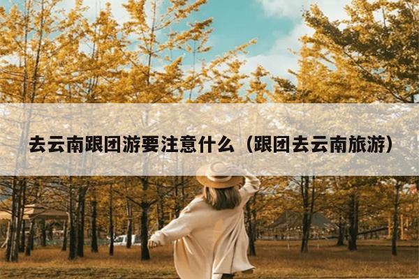 去云南跟团游要注意什么（跟团去云南旅游）