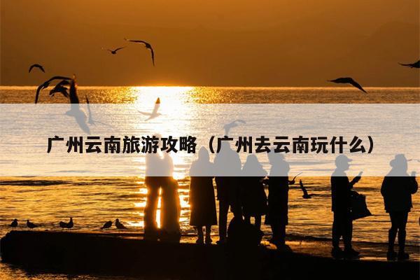 广州云南旅游攻略（广州去云南玩什么）