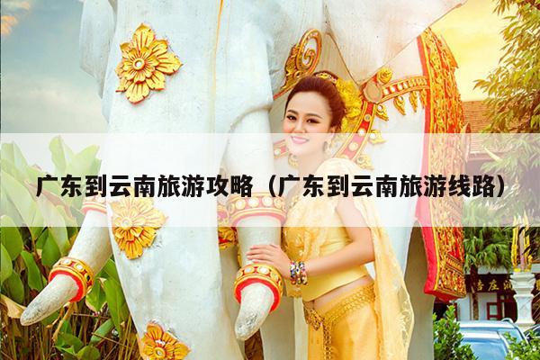 广东到云南旅游攻略（广东到云南旅游线路）