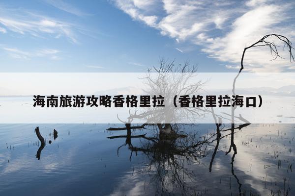 海南旅游攻略香格里拉（香格里拉海口）