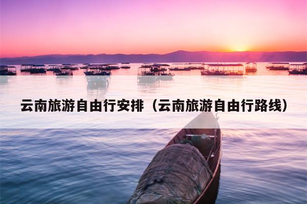 云南旅游自由行安排（云南旅游自由行路线）