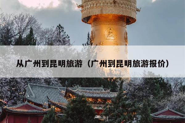从广州到昆明旅游（广州到昆明旅游报价）