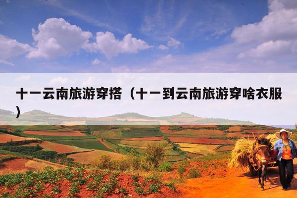 十一云南旅游穿搭（十一到云南旅游穿啥衣服）