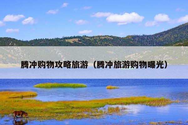 腾冲购物攻略旅游（腾冲旅游购物曝光）
