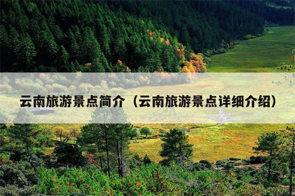 云南旅游景点简介（云南旅游景点详细介绍）