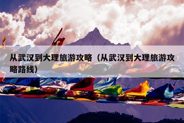 从武汉到大理旅游攻略（从武汉到大理旅游攻略路线）