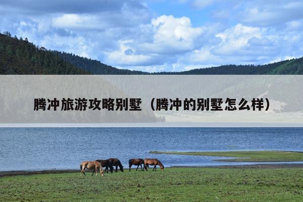 腾冲旅游攻略别墅（腾冲的别墅怎么样）