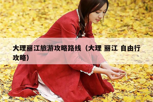 大理丽江旅游攻略路线（大理 丽江 自由行攻略）