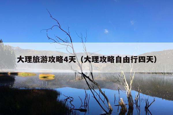 大理旅游攻略4天（大理攻略自由行四天）