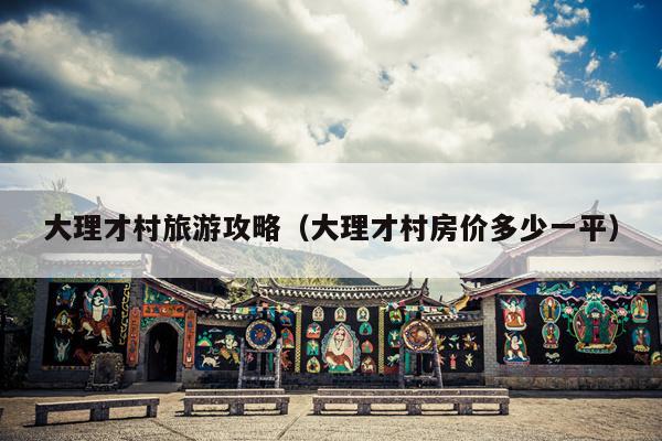 大理才村旅游攻略（大理才村房价多少一平）