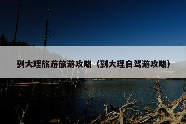 到大理旅游旅游攻略（到大理自驾游攻略）