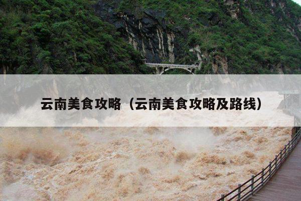 云南美食攻略（云南美食攻略及路线）