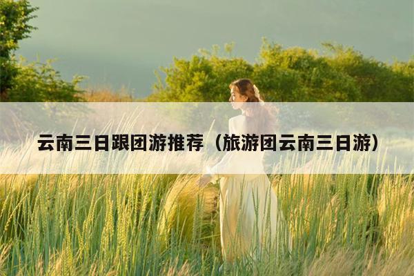 云南三日跟团游推荐（旅游团云南三日游）