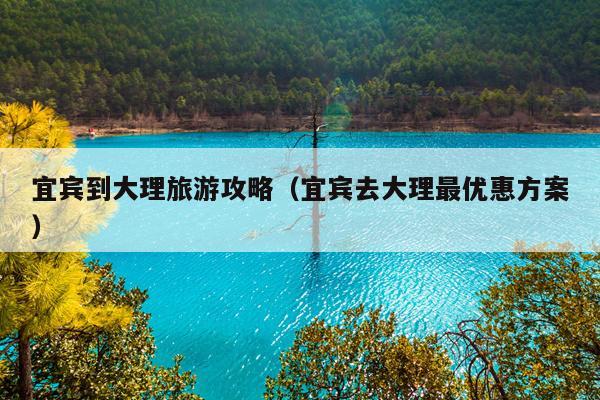 宜宾到大理旅游攻略（宜宾去大理最优惠方案）