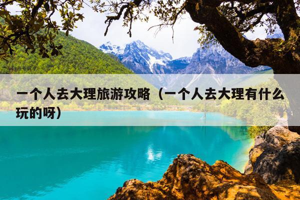 一个人去大理旅游攻略（一个人去大理有什么玩的呀）