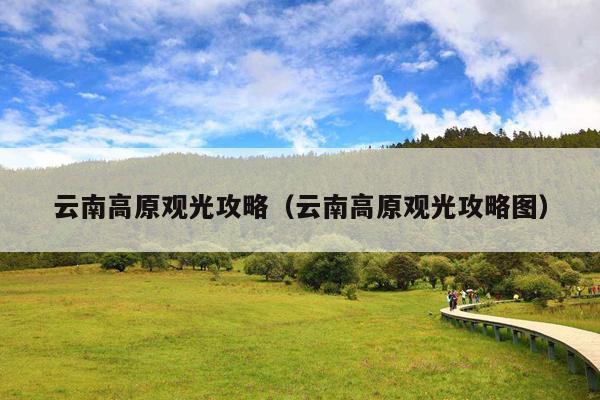 云南高原观光攻略（云南高原观光攻略图）