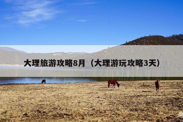 大理旅游攻略8月（大理游玩攻略3天）